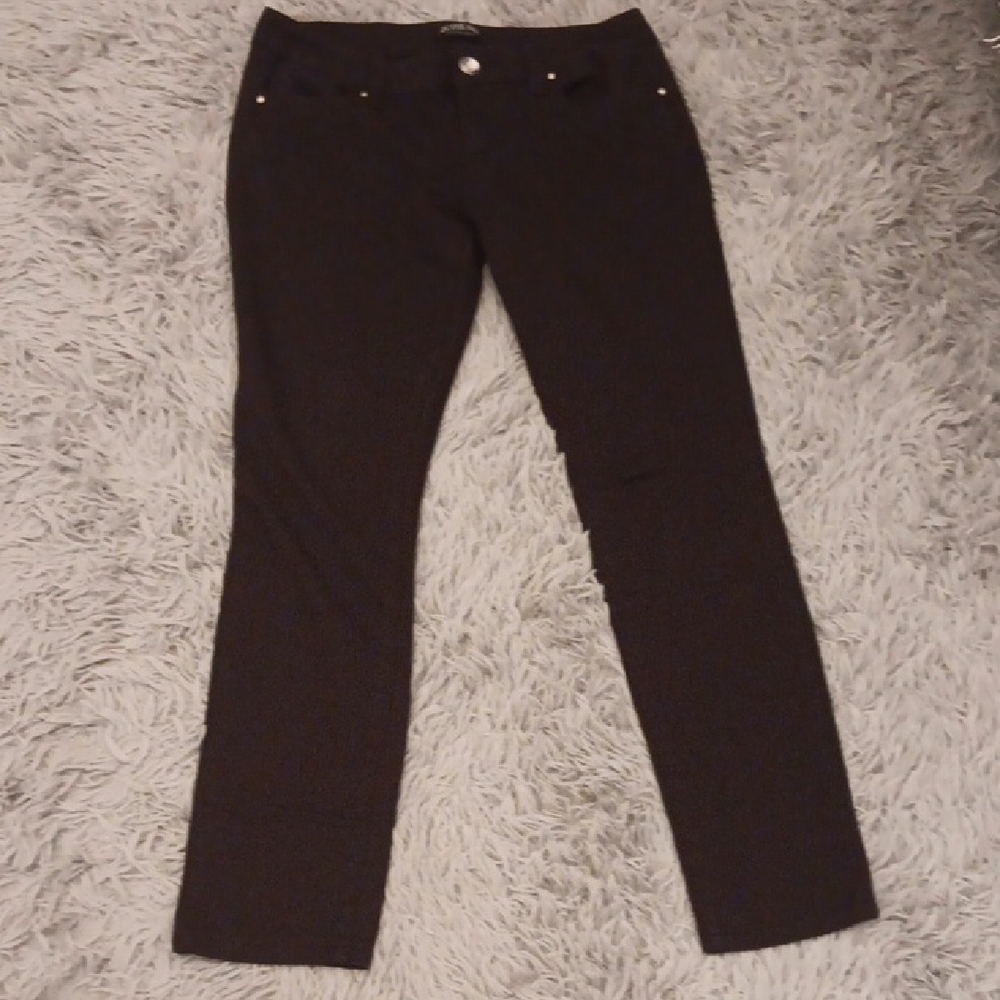 ZCO Very Black Straight Leg Women's Pants/Jeans Stretch
